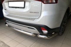 Тюнинг внедорожника Защита заднего бампера Mitsubishi Outlander 2019