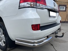 Тюнинг внедорожника Защита заднего бампера Toyota Land Cruiser 200 2007-2012