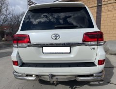Тюнинг внедорожника Защита заднего бампера Toyota Land Cruiser 200 2007-2012