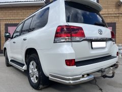Тюнинг внедорожника Защита заднего бампера Toyota Land Cruiser 200 2007-2012