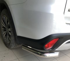 Тюнинг внедорожника Защита заднего бампера Mitsubishi Outlander 2019
