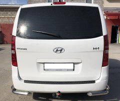 Тюнинг внедорожника Защита заднего бампера Hyundai H1 Grand Starex 2018