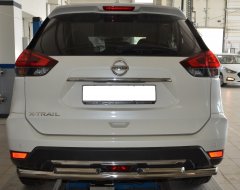 Тюнинг внедорожника Защита заднего бампера Nissan X-trail 2018- наст. время (рестайлинг)