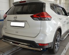 Тюнинг внедорожника Защита заднего бампера Nissan X-trail 2018- наст. время (рестайлинг)