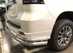Тюнинг внедорожника Защита заднего бампера Toyota Land Cruiser Prado 150 Style 2019