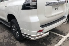 Тюнинг внедорожника Защита заднего бампера Toyota Land Cruiser Prado 150 Style 2019