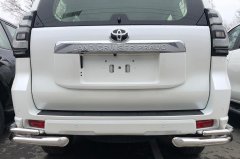 Тюнинг внедорожника Защита заднего бампера Toyota Land Cruiser Prado 150 Style 2019