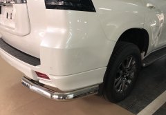 Тюнинг внедорожника Защита заднего бампера Toyota Land Cruiser Prado 150 Style 2019