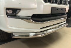 Тюнинг внедорожника Защита переднего бампера Toyota Land Cruiser Prado 150 Style 2019