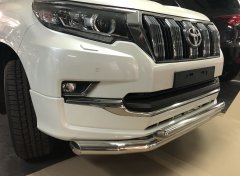 Тюнинг внедорожника Защита переднего бампера Toyota Land Cruiser Prado 150 Style 2019