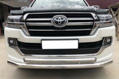 Тюнинг внедорожника Защита переднего бампера Toyota Land Cruiser 200 Executive Lounge 2018