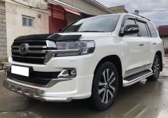 Тюнинг внедорожника Защита переднего бампера Toyota Land Cruiser 200 Executive Lounge 2018