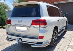 Тюнинг внедорожника Защита заднего бампера Toyota Land Cruiser 200 Executive Lounge 2018