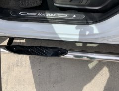 Тюнинг внедорожника Порог труба с проступью Haval F7, F7X  2019