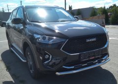 Тюнинг внедорожника Защита переднего бампера Haval F7, F7X  2019