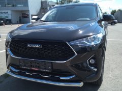 Тюнинг внедорожника Защита переднего бампера Haval F7, F7X  2019
