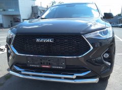 Тюнинг внедорожника Защита переднего бампера Haval F7, F7X  2019