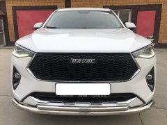 Тюнинг внедорожника Защита переднего бампера Haval F7, F7X  2019