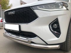 Тюнинг внедорожника Защита переднего бампера Haval F7, F7X  2019