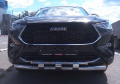 Тюнинг внедорожника Защита переднего бампера Haval F7, F7X  2019