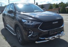 Тюнинг внедорожника Защита переднего бампера Haval F7, F7X  2019
