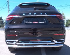 Тюнинг внедорожника Защита заднего бампера Haval F7, F7X  2019