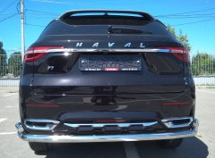 Тюнинг внедорожника Защита заднего бампера Haval F7, F7X  2019
