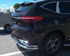 Тюнинг внедорожника Защита заднего бампера Haval F7, F7X  2019