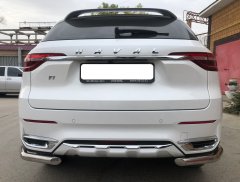 Тюнинг внедорожника Защита заднего бампера Haval F7, F7X  2019