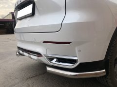 Тюнинг внедорожника Защита заднего бампера Haval F7, F7X  2019