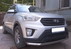 Тюнинг внедорожника Защита переднего бампера Hyundai Creta 2016