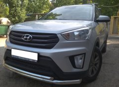 Тюнинг внедорожника Защита переднего бампера Hyundai Creta 2016