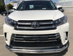 Тюнинг внедорожника Защита переднего бампера Toyota Highlander 2017