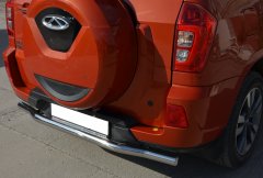 Тюнинг внедорожника Защита заднего бампера Chery Tiggo 3 2017- наст. вр.