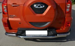 Тюнинг внедорожника Защита заднего бампера Chery Tiggo 3 2017- наст. вр.