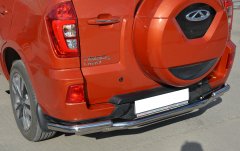 Тюнинг внедорожника Защита заднего бампера Chery Tiggo 3 2017- наст. вр.