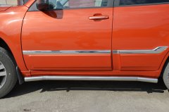 Тюнинг внедорожника Защита штатного порога труба Chery Tiggo 3 2017- наст. вр.