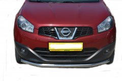 Тюнинг внедорожника Защита переднего бампера Nissan Qashgai+2 2009