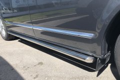 Тюнинг внедорожника Защита штатного порога труба Volkswagen T5 Multivan 2003-2009
