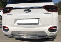 Тюнинг внедорожника Защита заднего бампера Chery Tiggo 4 2019