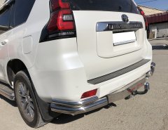 Тюнинг внедорожника Защита заднего бампера Toyota Land Cruiser Prado 150 2017