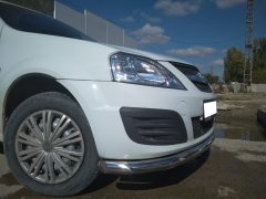Тюнинг внедорожника Защита переднего бампера LADA Largus