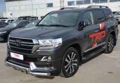Тюнинг внедорожника Защита переднего бампера Toyota Land Cruiser 200 TRD 2019