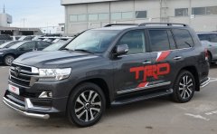 Тюнинг внедорожника Защита переднего бампера Toyota Land Cruiser 200 TRD 2019