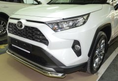 Тюнинг внедорожника Защита переднего бампера Toyota RAV4 2019