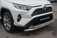 Тюнинг внедорожника Защита переднего бампера Toyota RAV4 2019