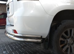 Тюнинг внедорожника Защита заднего бампера Toyota Land Cruiser Prado 150 2010