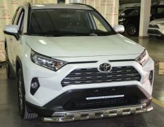 Тюнинг внедорожника Защита переднего бампера Toyota RAV4 2019
