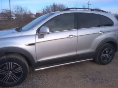 Тюнинг внедорожника Защита штатного порога труба Chevrolet Captiva 2012