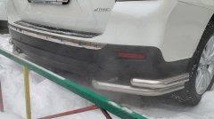 Тюнинг внедорожника Защита заднего бампера Toyota Highlander 2010